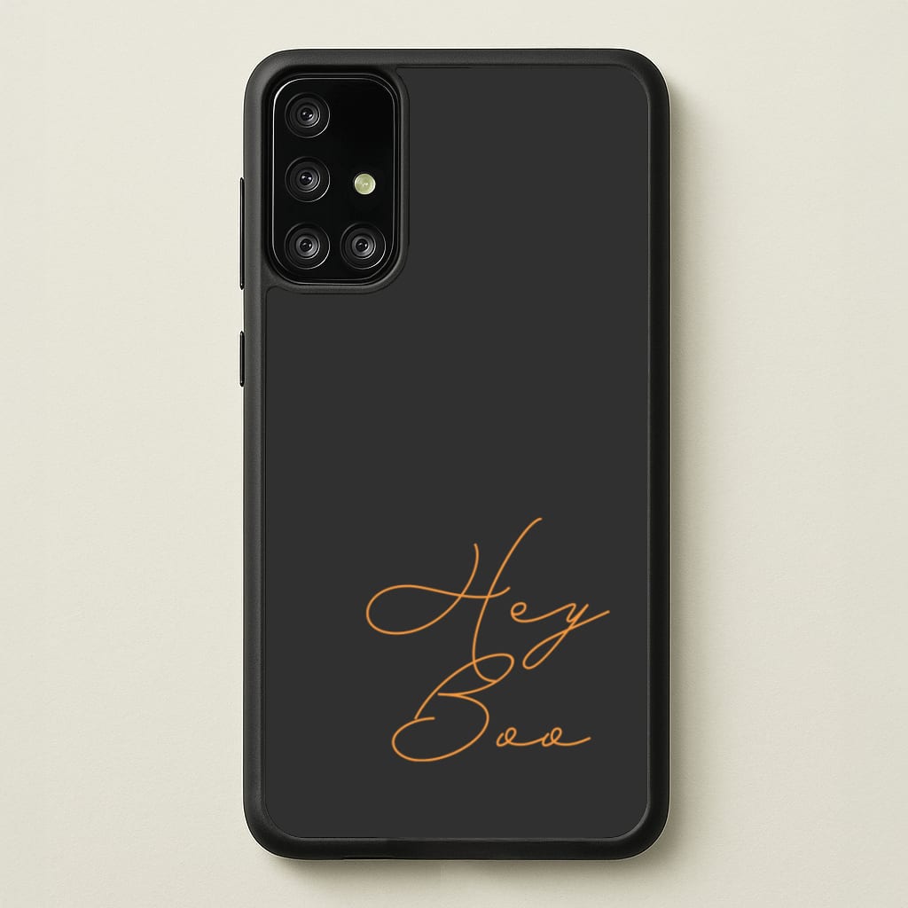 Hey Boo - Halloween - Halloween Phone Case for Galaxy A71