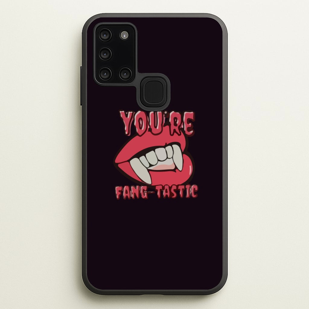 You're Fang-Tastic - Halloween - Halloween Phone Case for Galaxy A21s