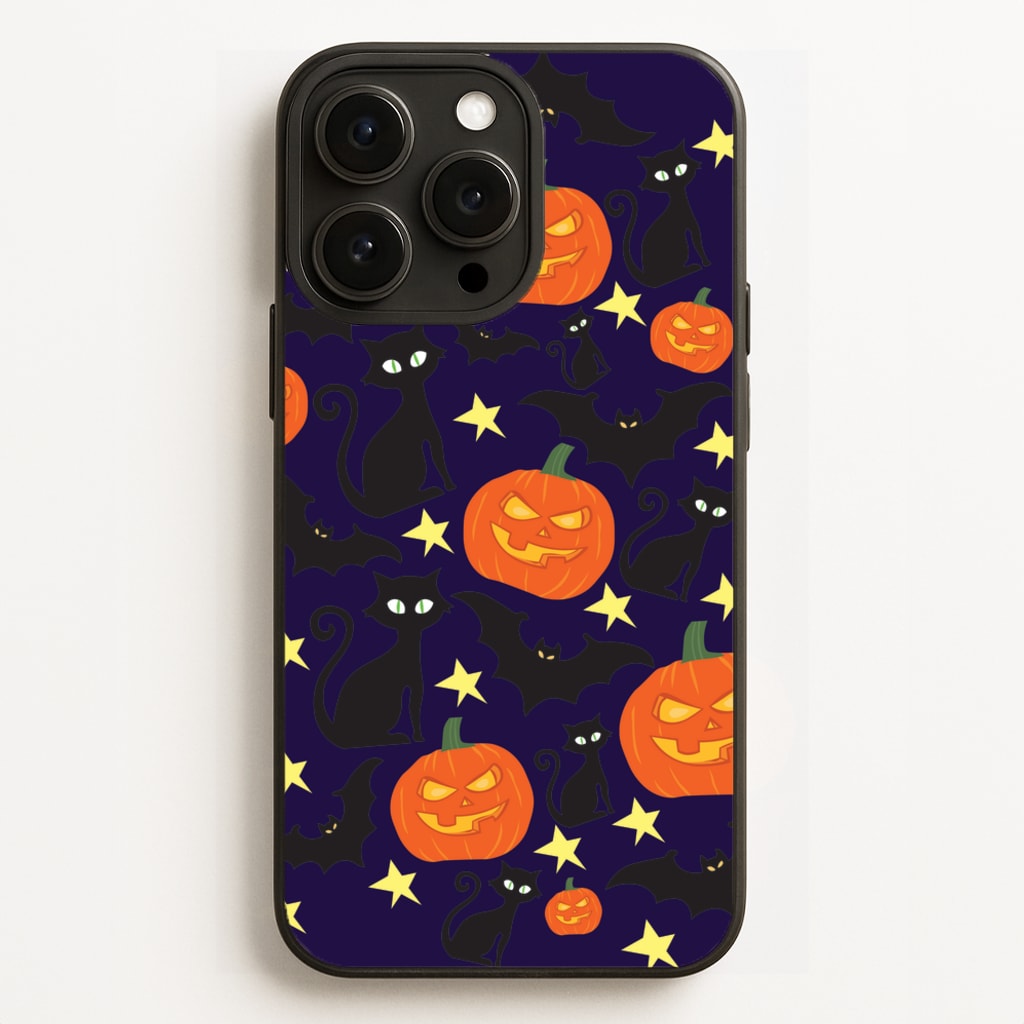 Pumpkin And Cats - Halloween - Halloween Phone Case for iPhone 16 Pro Max