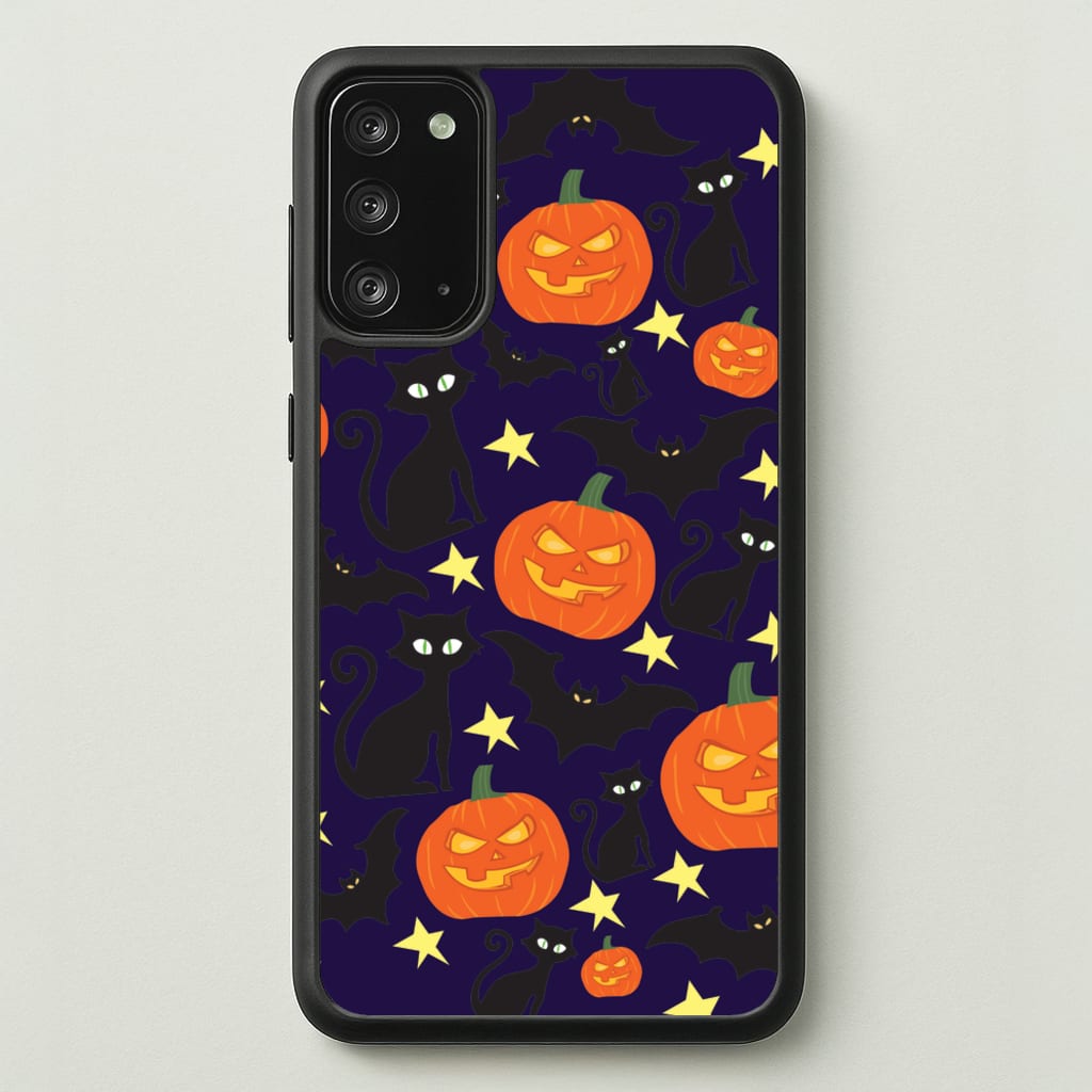 Pumpkin And Cats - Halloween - Halloween Phone Case for Galaxy Note 20