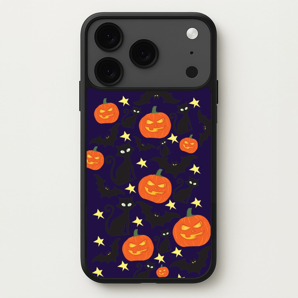 Pumpkin And Cats - Halloween Phone Case for iPhone 17 Pro