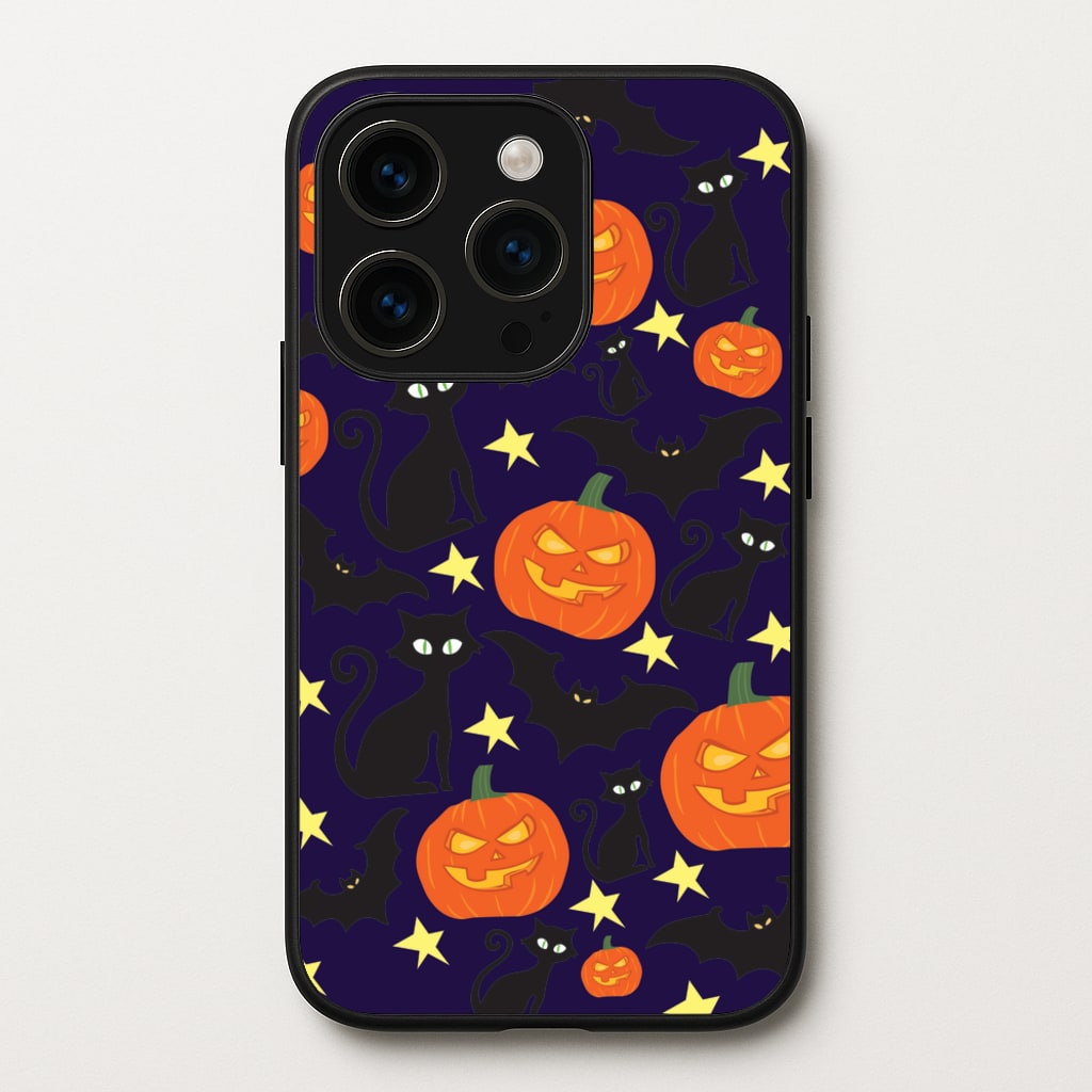 Pumpkin And Cats - Halloween - Halloween Phone Case for iPhone 15 Pro Max