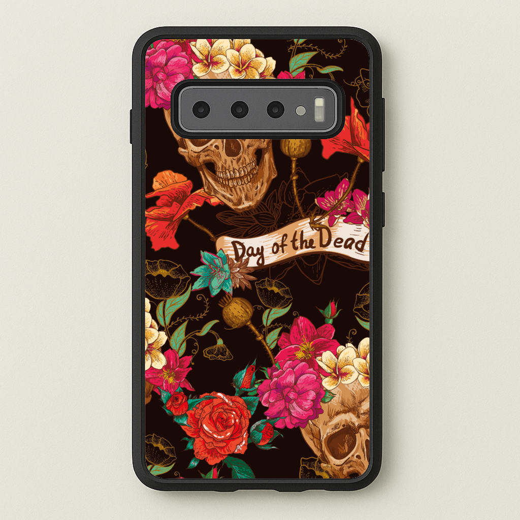 Day Of The Dead - Halloween - Halloween Phone Case for Galaxy S10