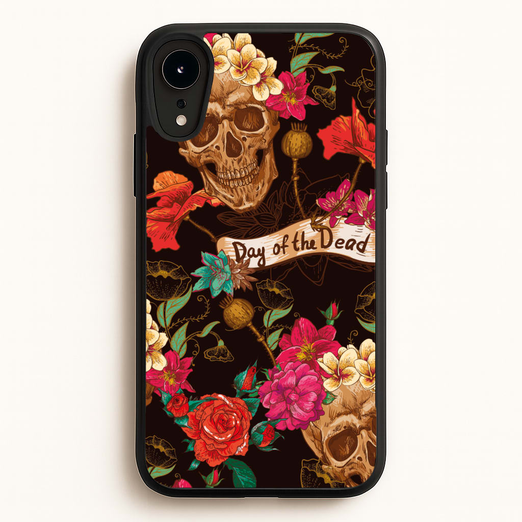 Day Of The Dead - Halloween - Halloween Phone Case for iPhone XR