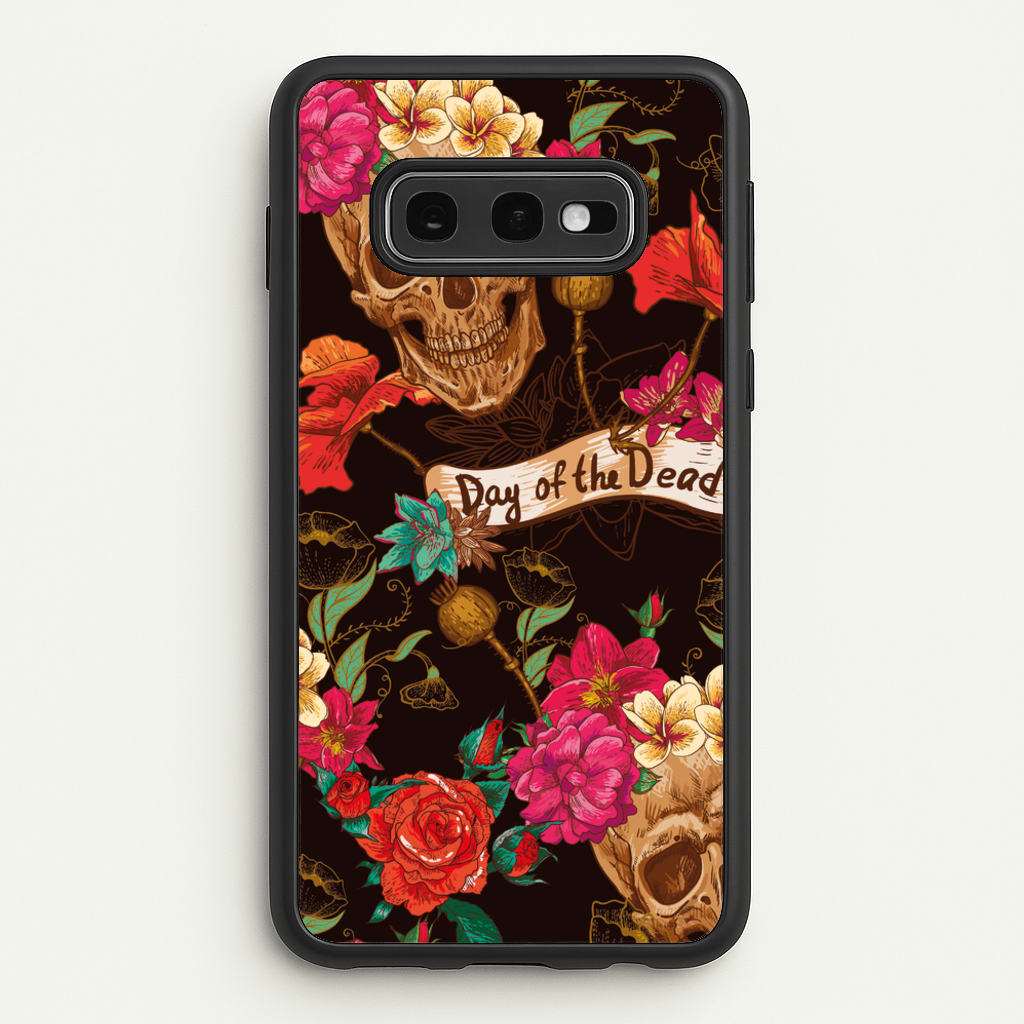 Day Of The Dead - Halloween - Halloween Phone Case for Galaxy S10e