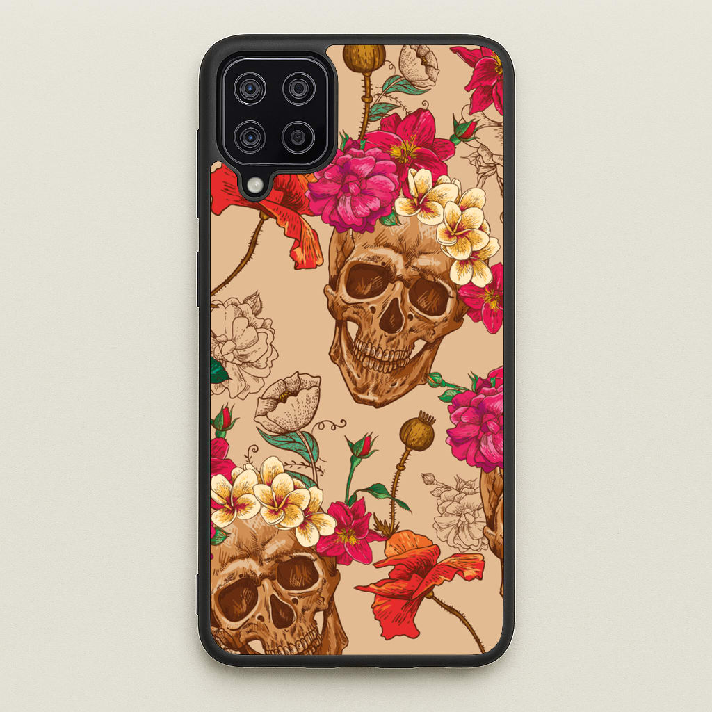 Calavera - Halloween - Halloween Phone Case for Galaxy A12