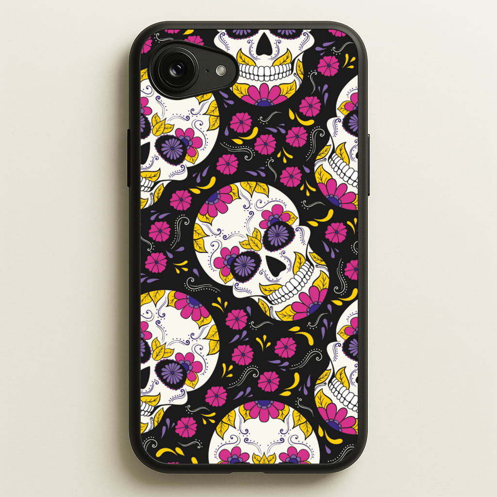 Calavera Pattern - Halloween - Halloween Phone Case for iPhone 16e