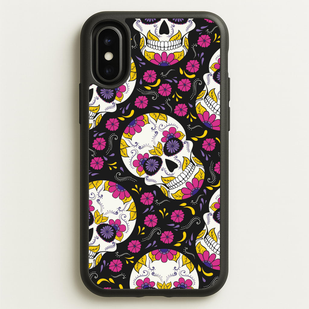 Calavera Pattern - Halloween - Halloween Phone Case for iPhone X / XS