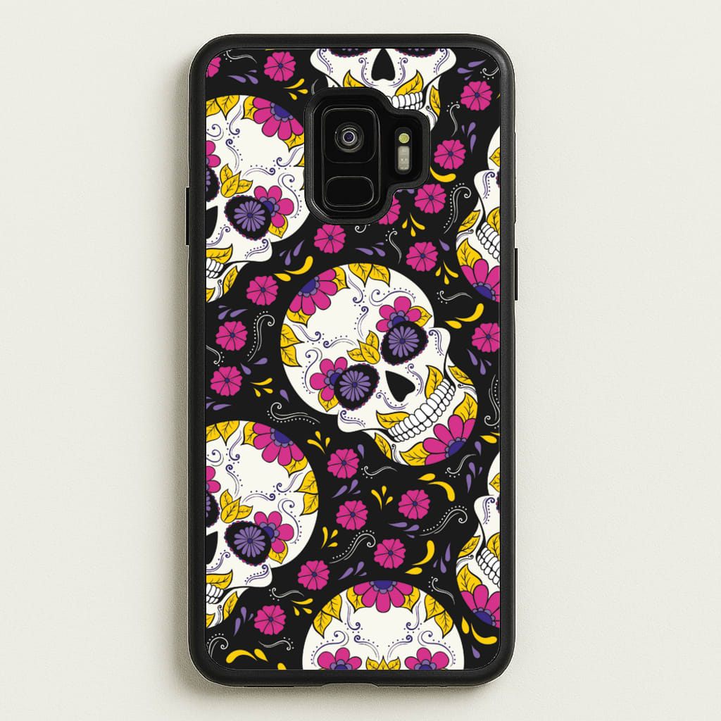 Calavera Pattern - Halloween - Halloween Phone Case for Galaxy S9