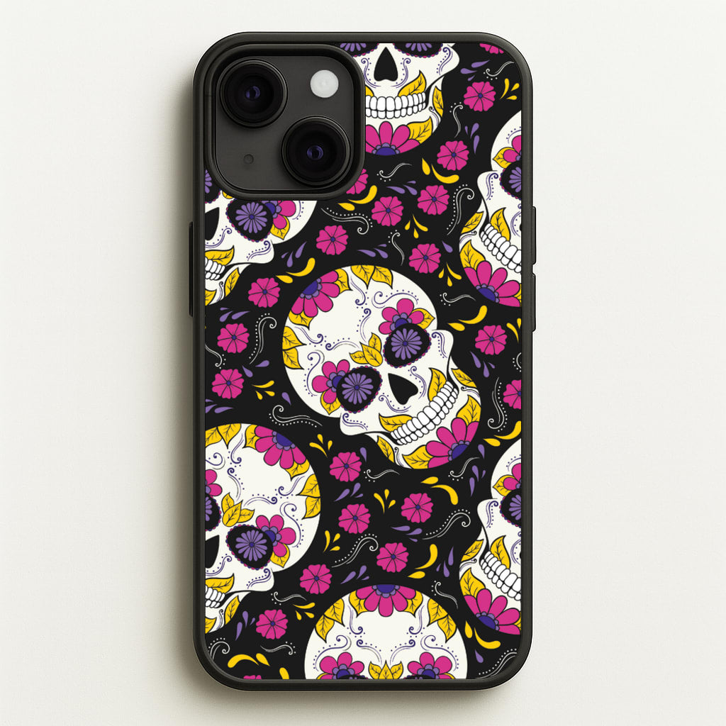 Calavera Pattern - Halloween - Halloween Phone Case for iPhone 13 Mini