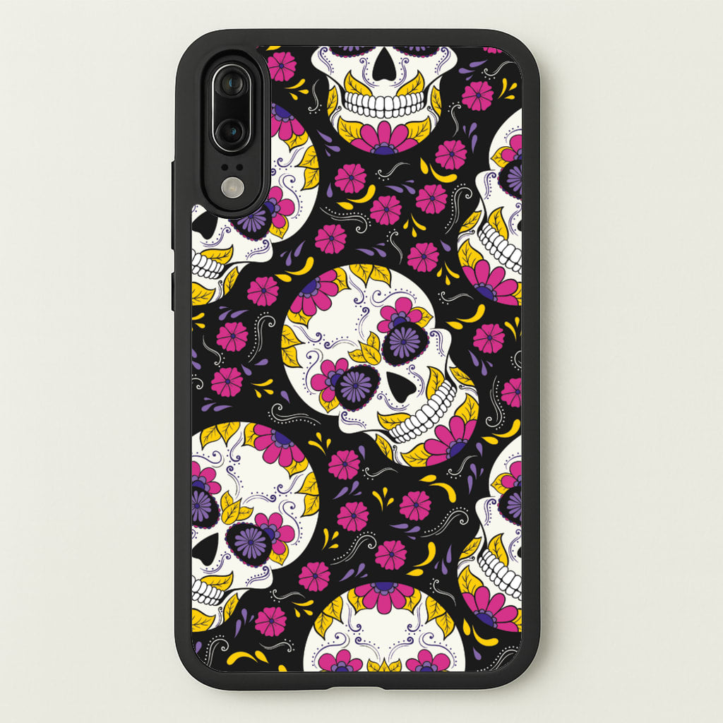 Calavera Pattern - Halloween - Halloween Phone Case for Huawei P20
