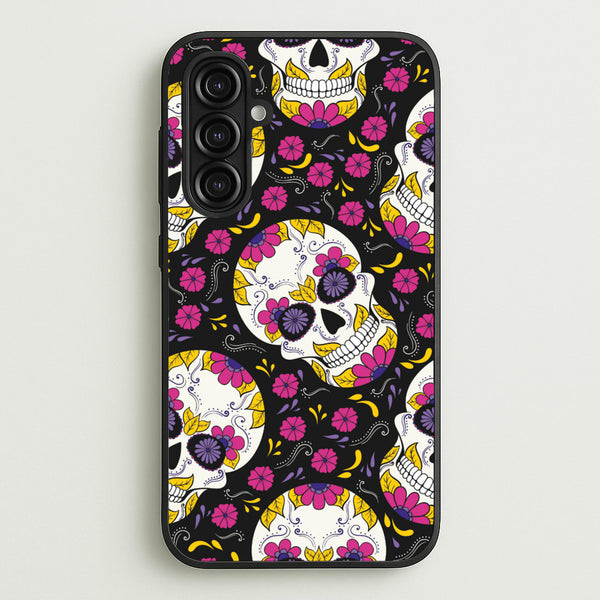 Calavera Pattern - Halloween - Halloween Phone Case for Galaxy A16
