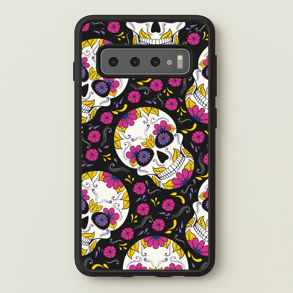 Calavera Pattern - Halloween - Halloween Phone Case for Galaxy S10