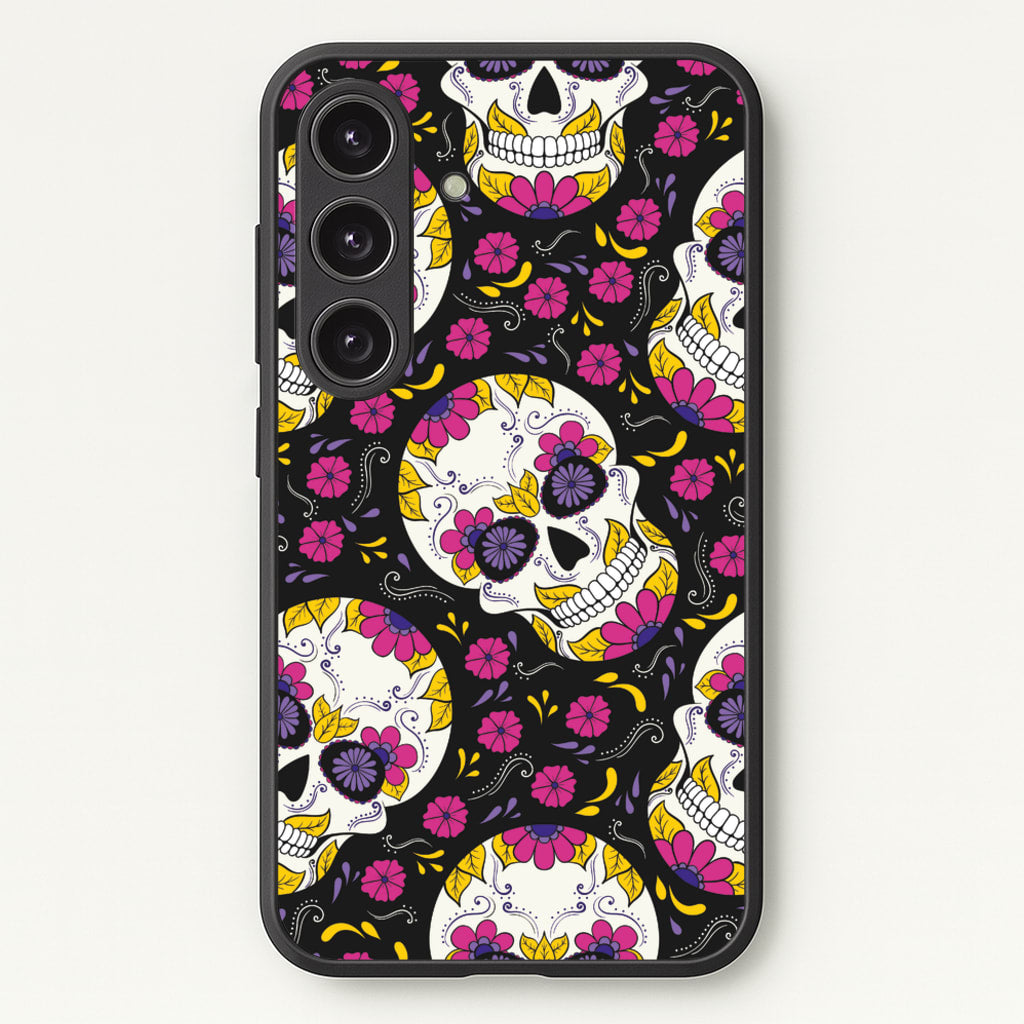 Calavera Pattern - Halloween - Halloween Phone Case for Galaxy S24 Plus