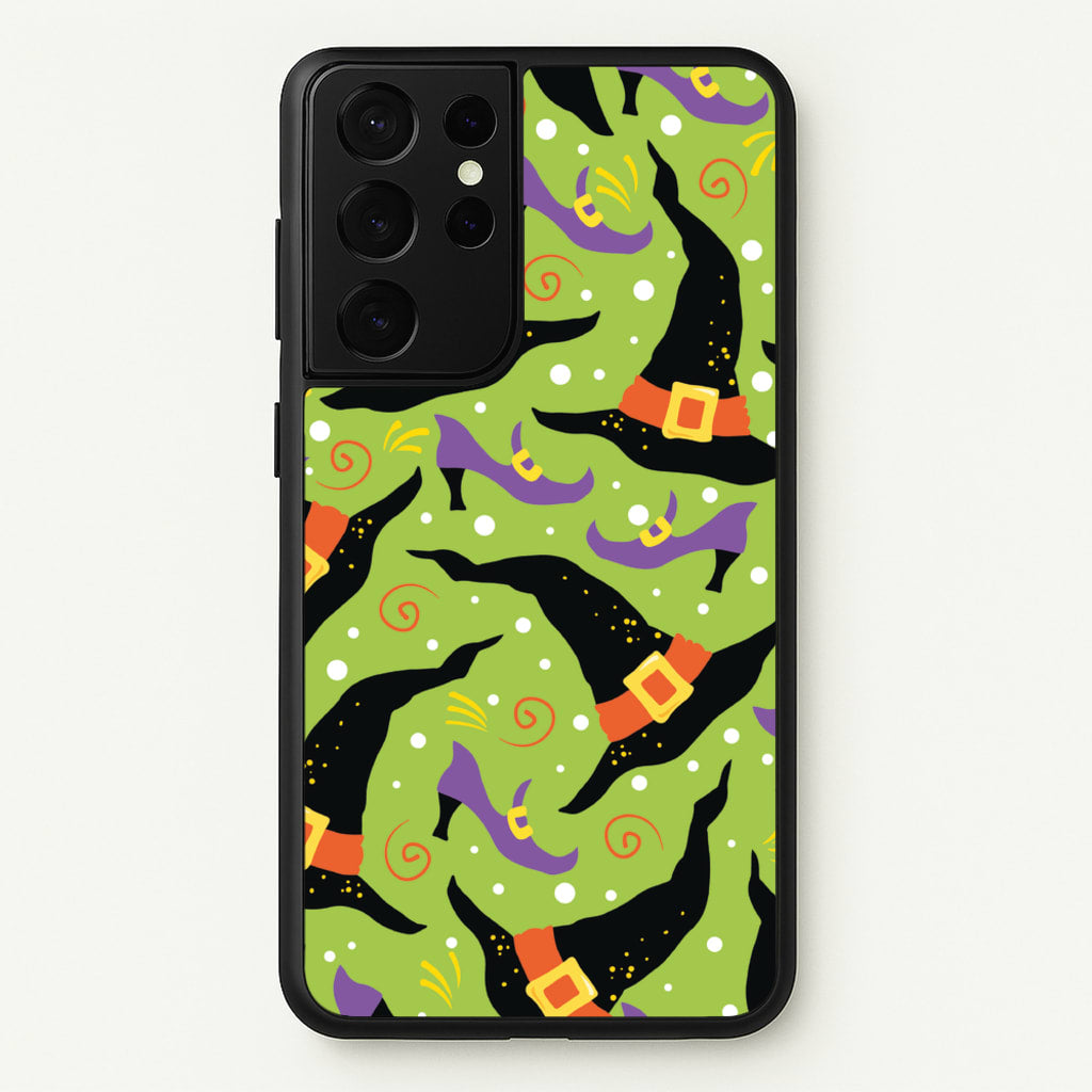 Witch's Attire Pattern - Halloween - Halloween Phone Case for Galaxy S21 Ultra