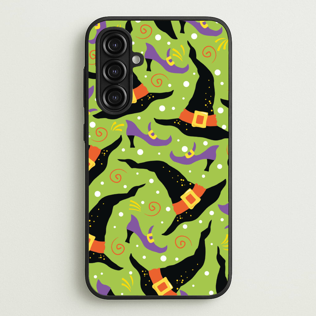 Witch's Attire Pattern - Halloween - Halloween Phone Case for Galaxy A16