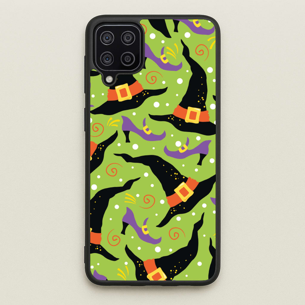 Witch's Attire Pattern - Halloween - Halloween Phone Case for Galaxy A12
