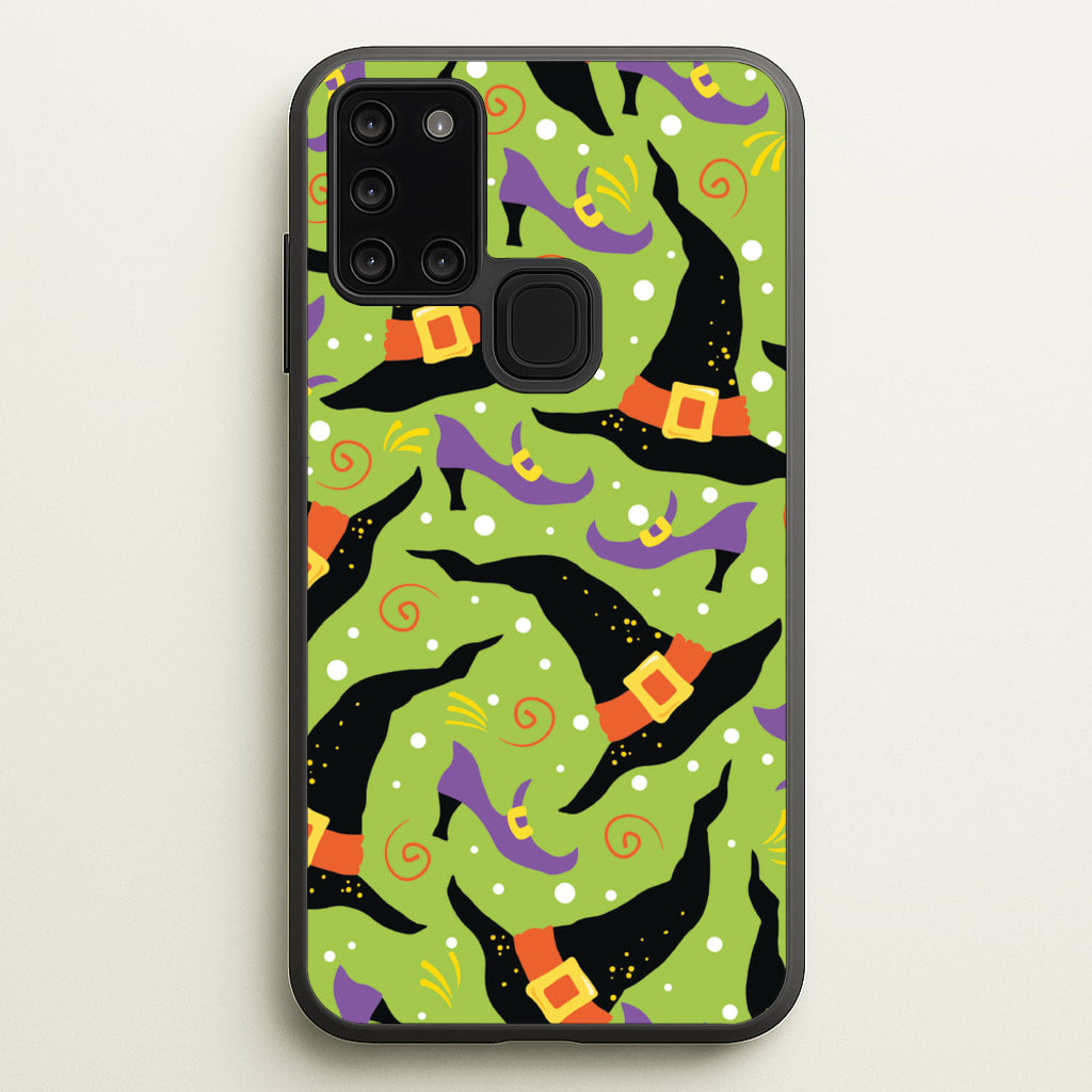 Witch's Attire Pattern - Halloween - Halloween Phone Case for Galaxy A21s