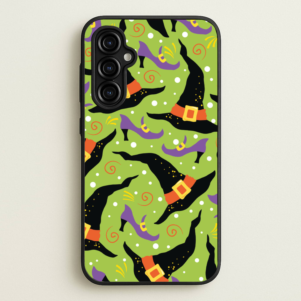 Witch's Attire Pattern - Halloween - Halloween Phone Case for Galaxy A54