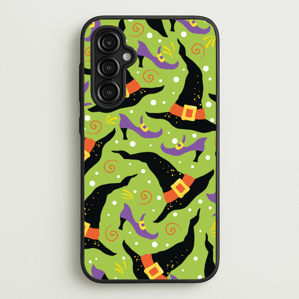 Witch's Attire Pattern - Halloween - Halloween Phone Case for Galaxy A14