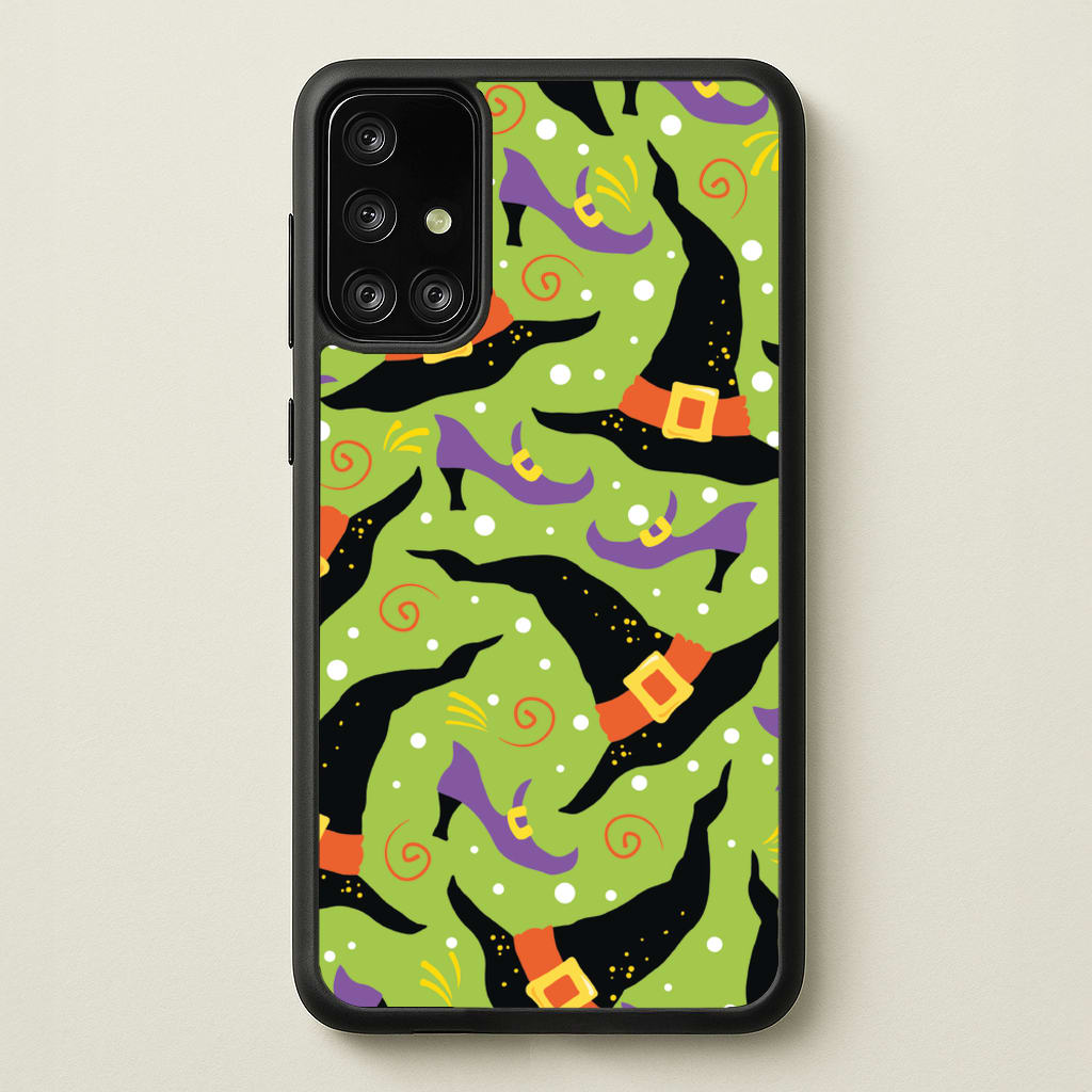 Witch's Attire Pattern - Halloween - Halloween Phone Case for Galaxy A71