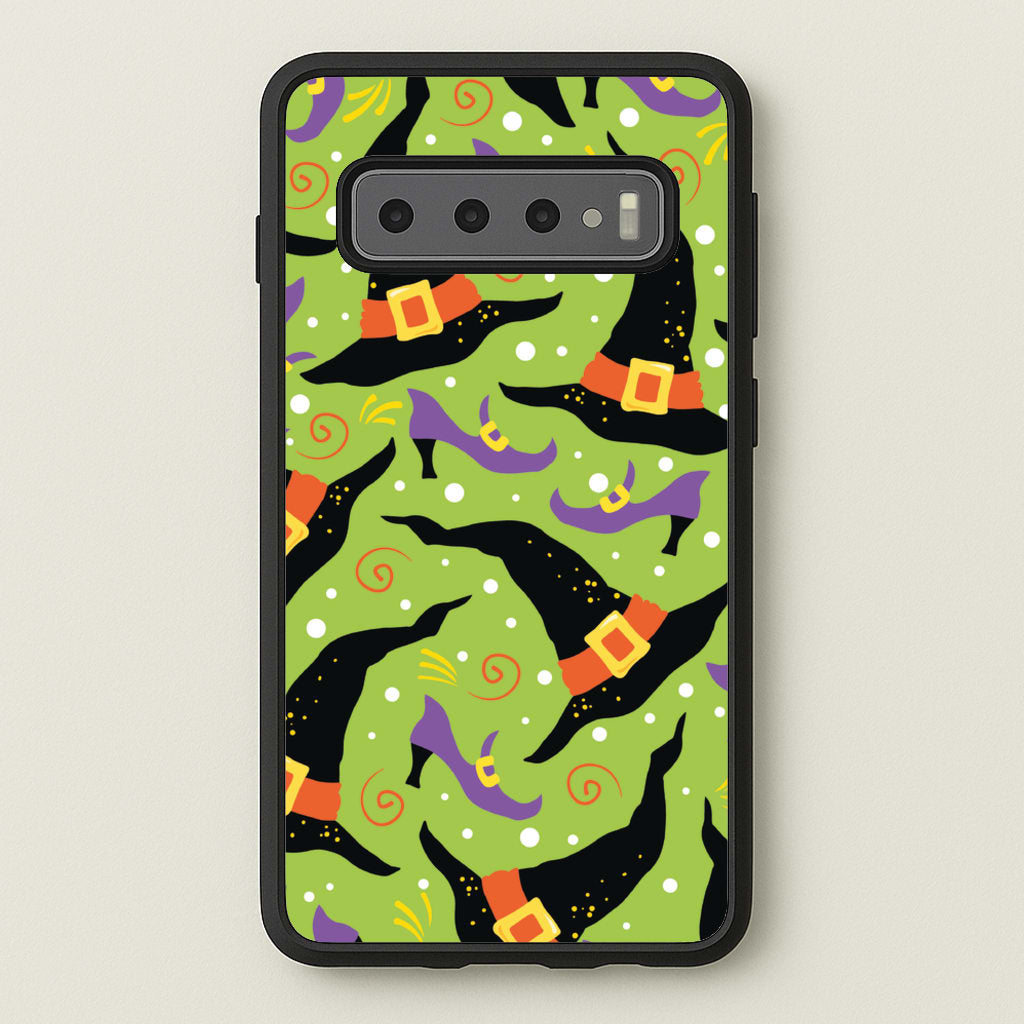 Witch's Attire Pattern - Halloween - Halloween Phone Case for Galaxy S10 Plus