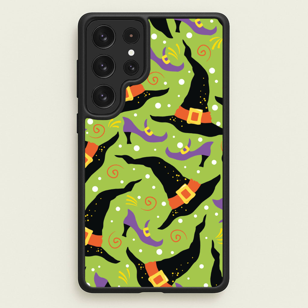 Witch's Attire Pattern - Halloween - Halloween Phone Case for Galaxy S22 Ultra