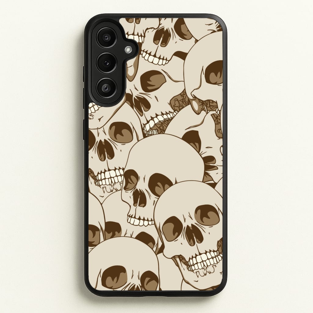 Skull Pattern - Halloween - Halloween Phone Case for Galaxy A36