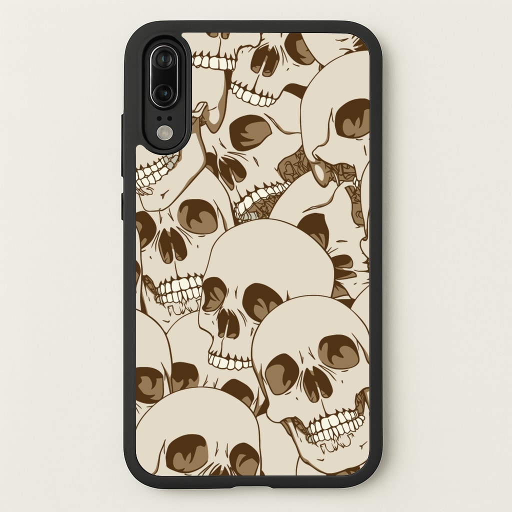 Skull Pattern - Halloween - Halloween Phone Case for Huawei P20
