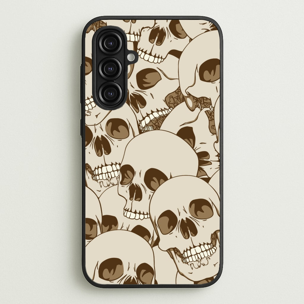 Skull Pattern - Halloween - Halloween Phone Case for Galaxy A16