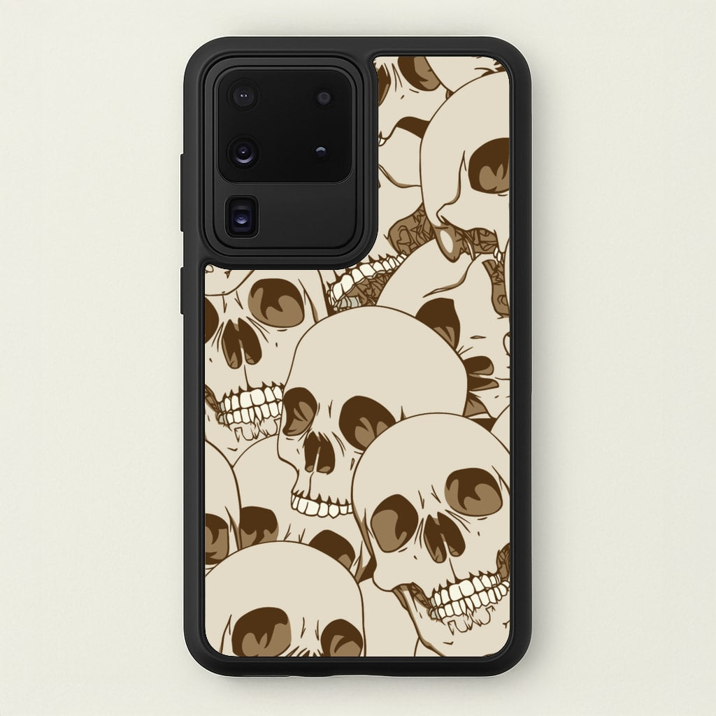 Skull Pattern - Halloween - Halloween Phone Case for Galaxy S20 Ultra