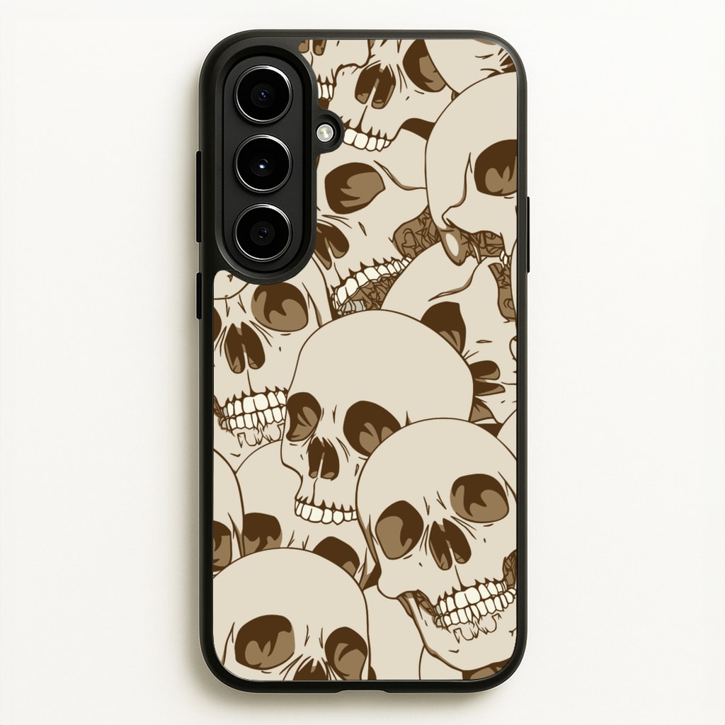 Skull Pattern - Halloween - Halloween Phone Case for Galaxy A56