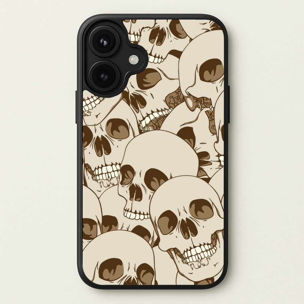 Skull Pattern - Halloween Phone Case for iPhone 17