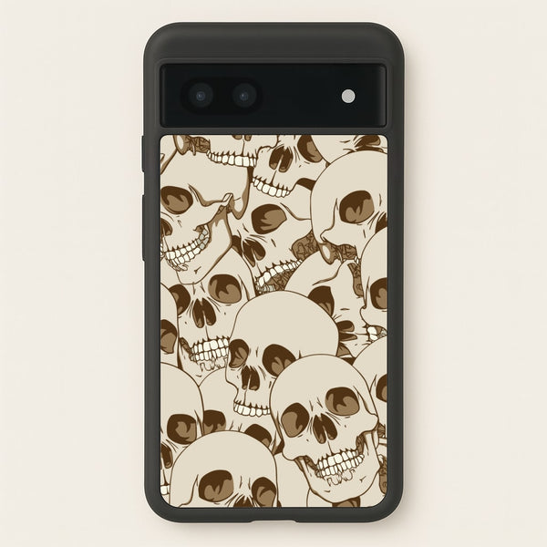 Skull Pattern - Halloween - Halloween Phone Case for Google Pixel 7a
