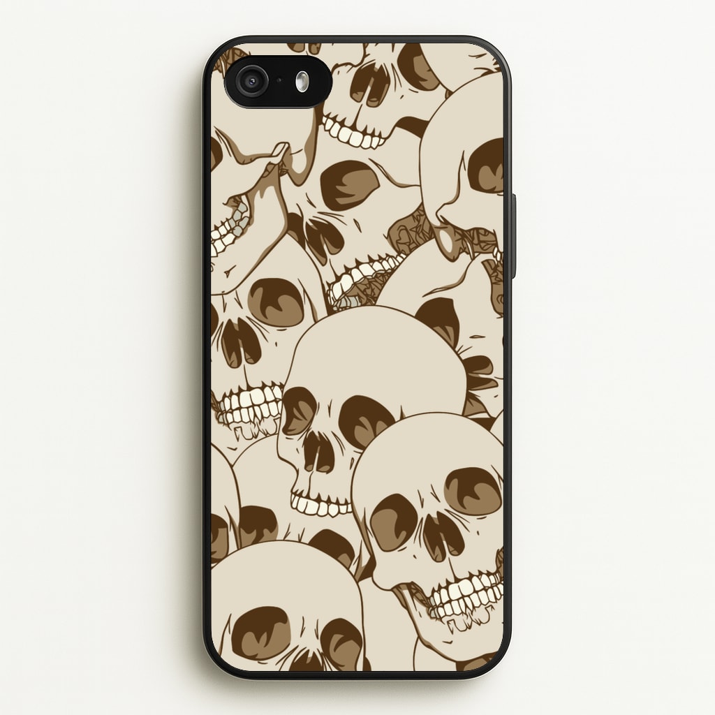 Skull Pattern - Halloween - Halloween Phone Case for iPhone 5 / 5s / SE 2016