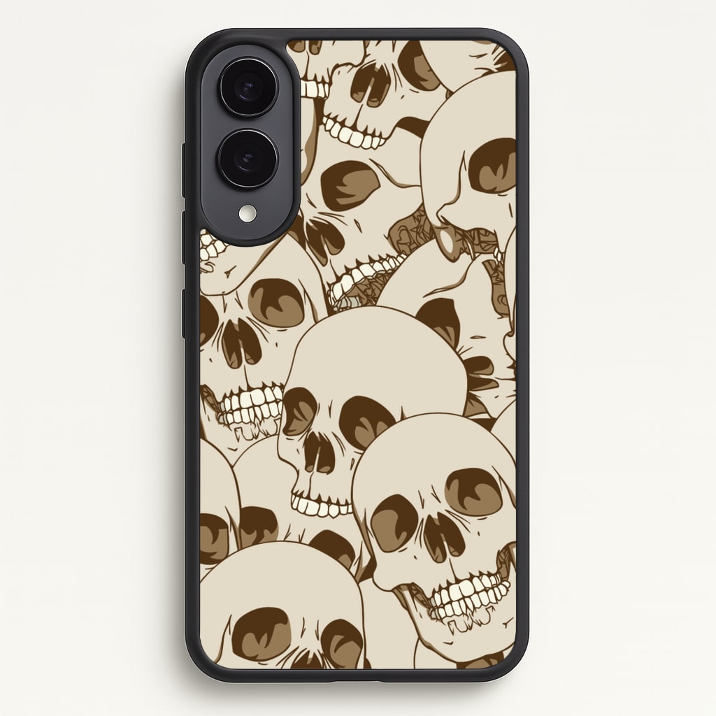 Skull Pattern - Halloween - Halloween Phone Case for Galaxy S25 Edge