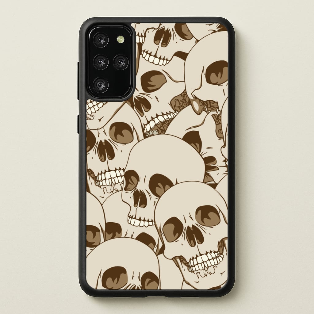 Skull Pattern - Halloween - Halloween Phone Case for Galaxy S20 Plus