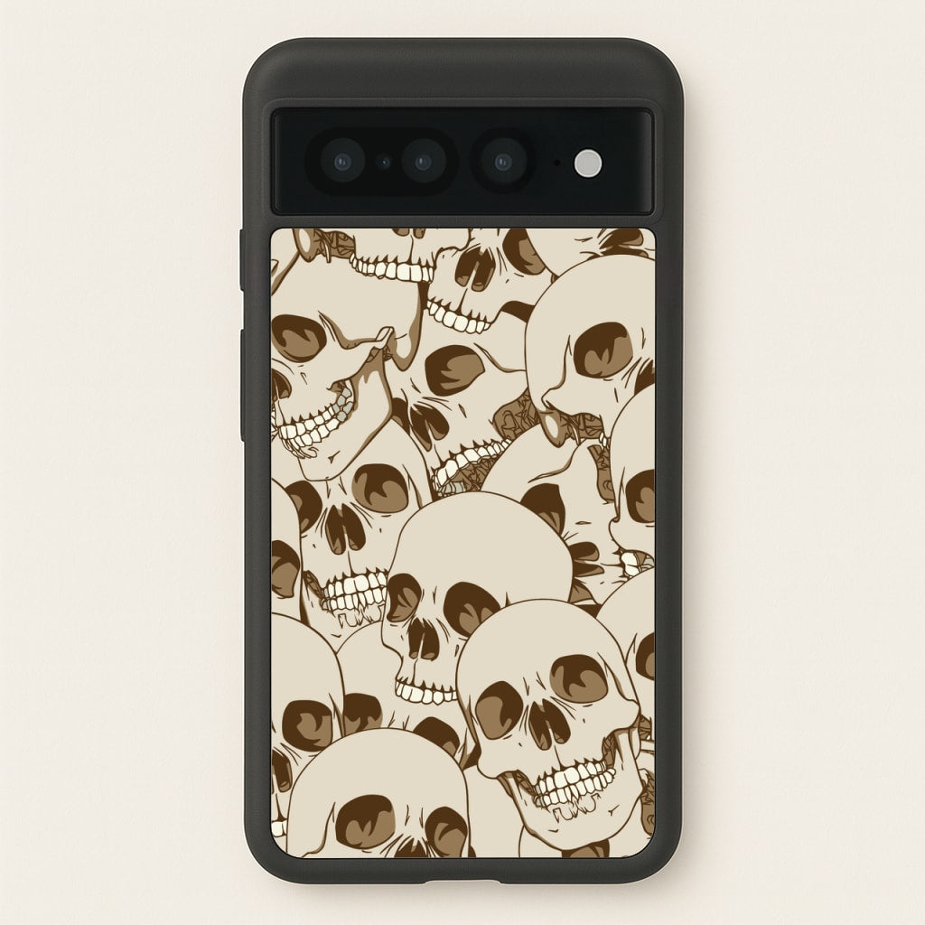 Skull Pattern - Halloween - Halloween Phone Case for Google Pixel 7 Pro