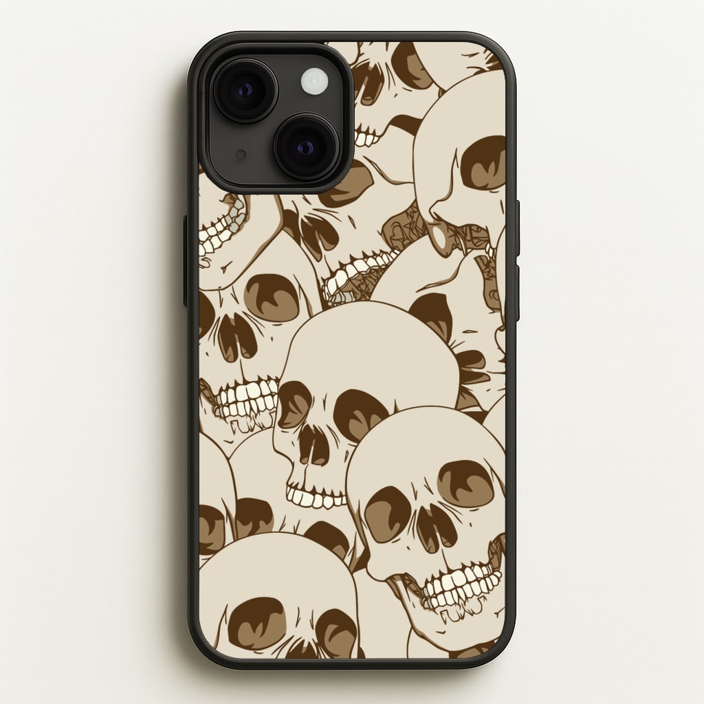 Skull Pattern - Halloween - Halloween Phone Case for iPhone 13 Mini