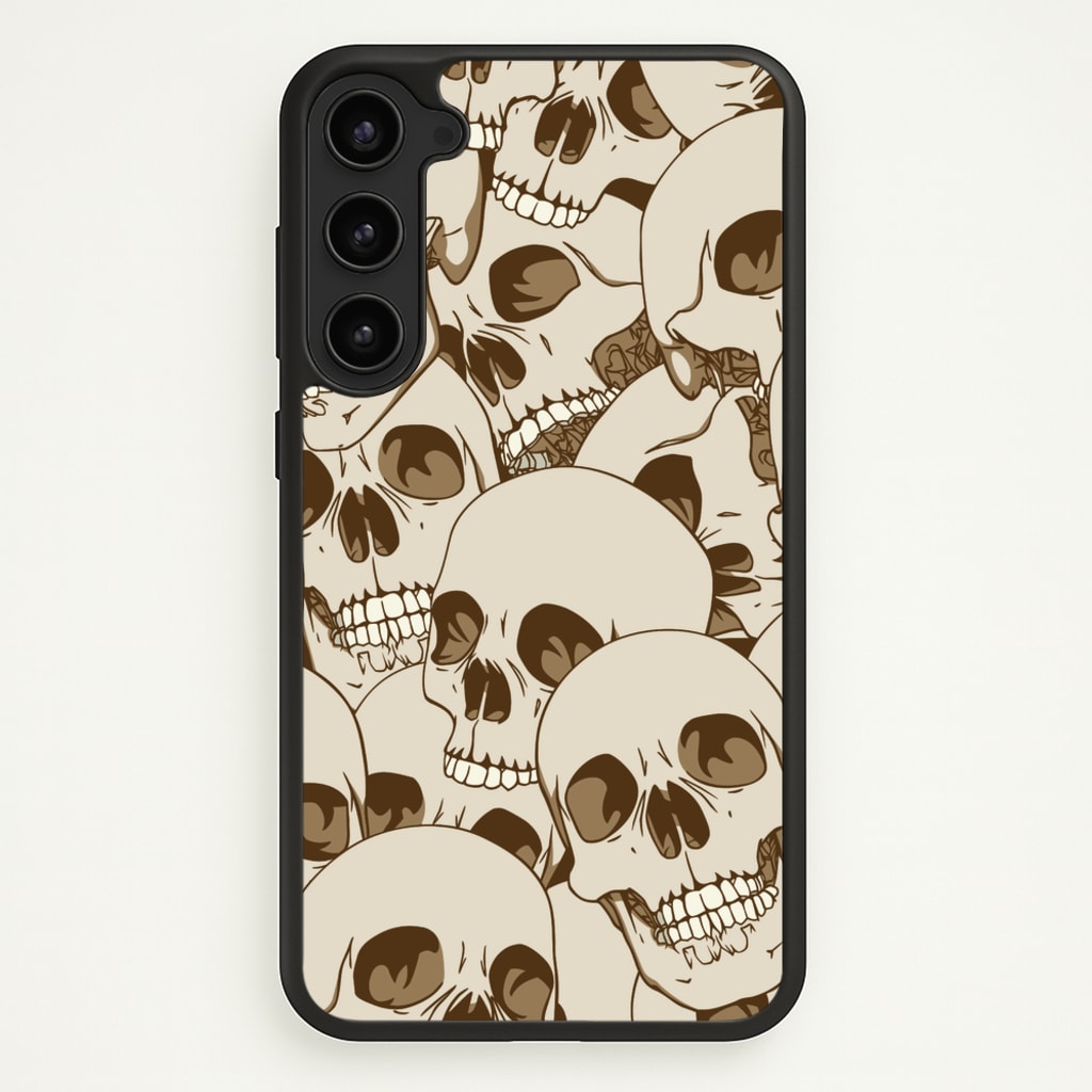 Skull Pattern - Halloween - Halloween Phone Case for Galaxy S23