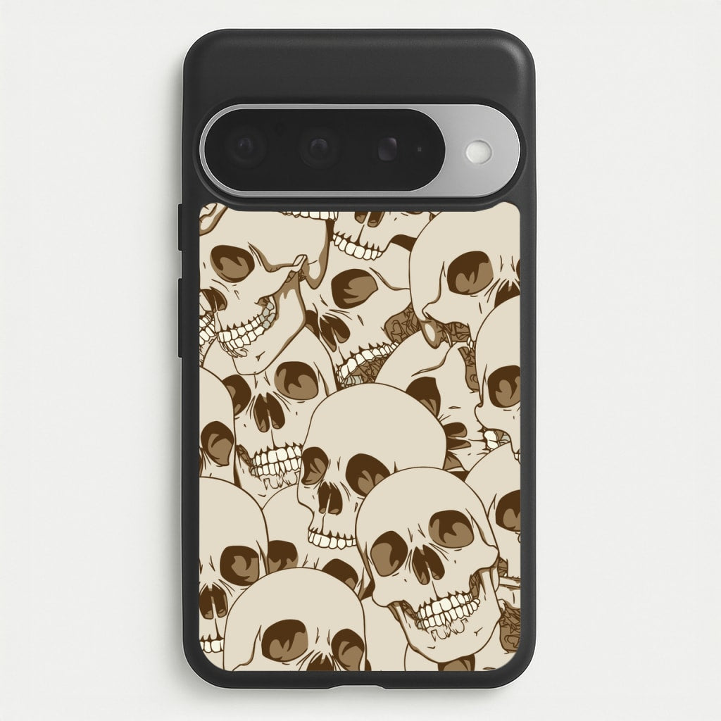 Skull Pattern - Halloween Phone Case for Google Pixel 10 Pro XL
