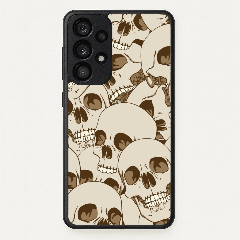 Skull Pattern - Halloween - Halloween Phone Case for Galaxy A33