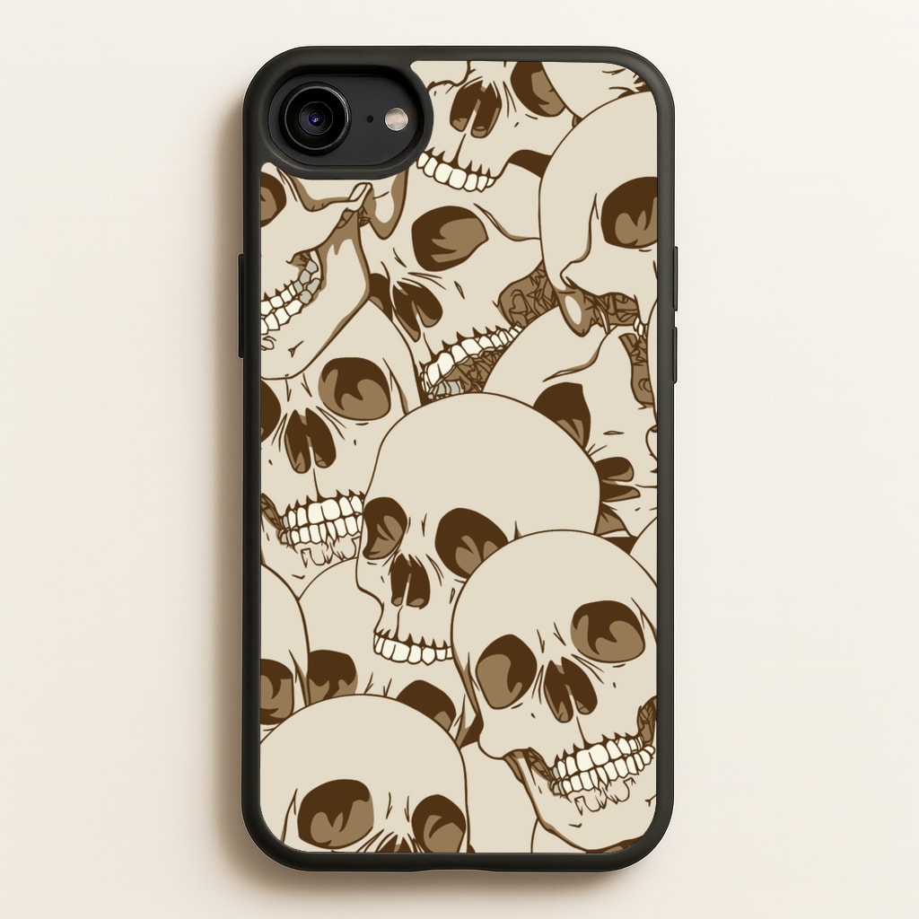 Skull Pattern - Halloween - Halloween Phone Case for iPhone 6 / 7 / 8 / SE