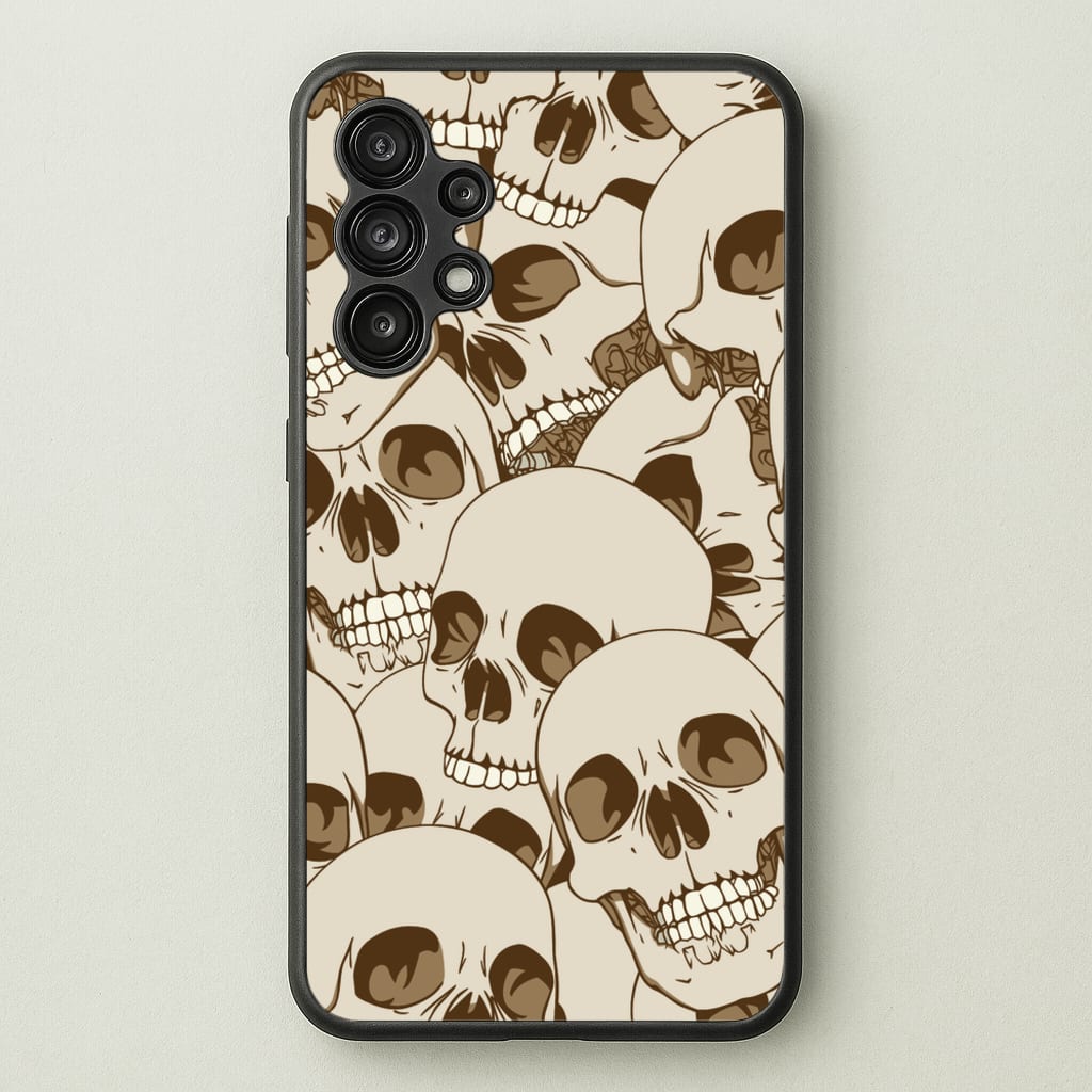 Skull Pattern - Halloween - Halloween Phone Case for Galaxy A13