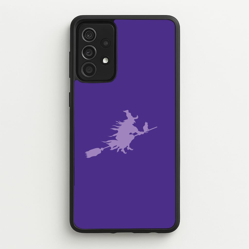 Witch And Cat - Halloween - Halloween Phone Case for Galaxy A52 / A52s