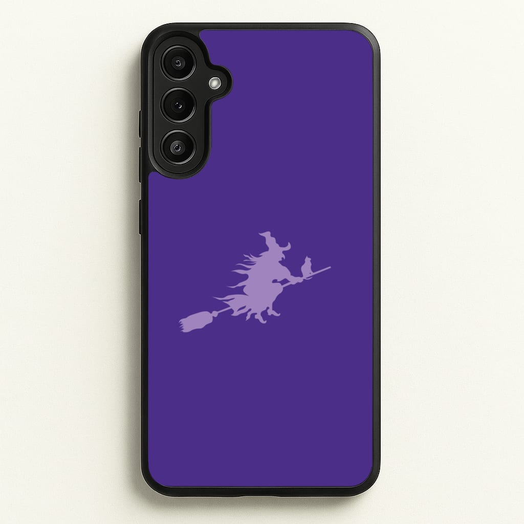 Witch And Cat - Halloween - Halloween Phone Case for Galaxy A34