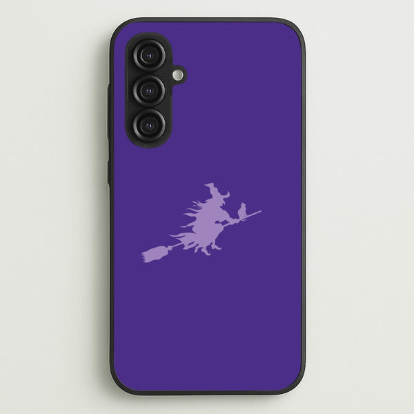 Witch And Cat - Halloween - Halloween Phone Case for Galaxy S23FE