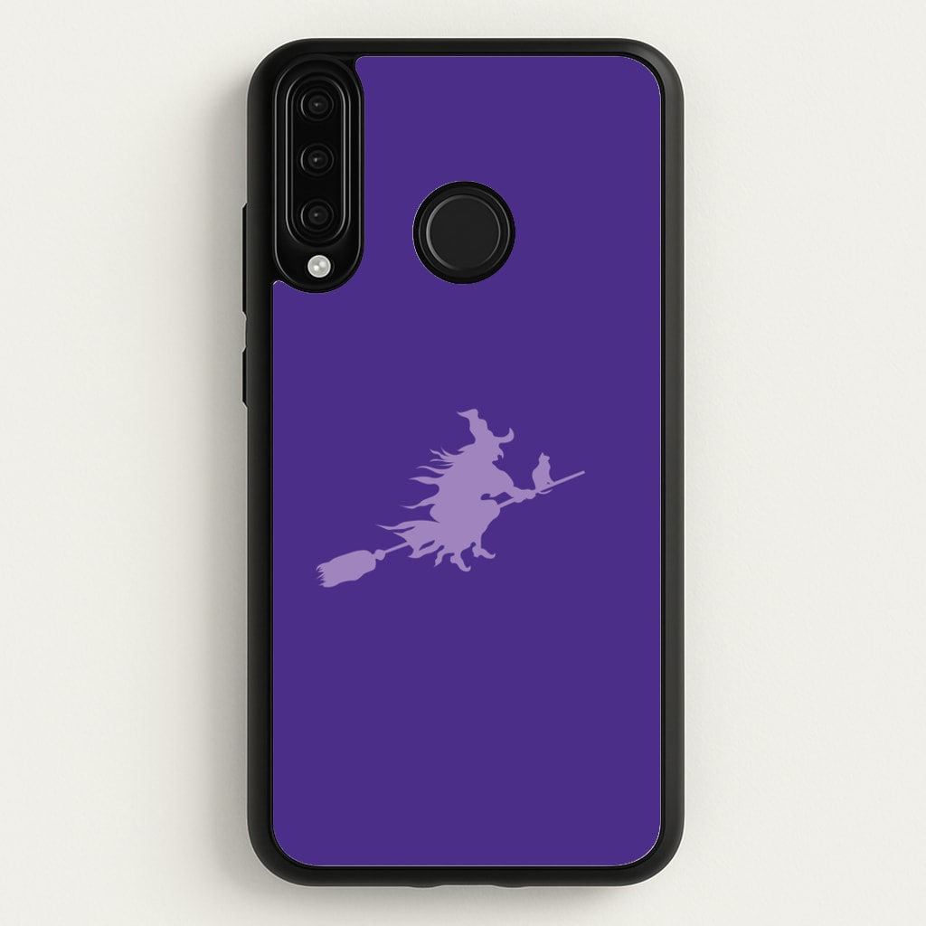 Witch And Cat - Halloween - Halloween Phone Case for Huawei P30 Lite