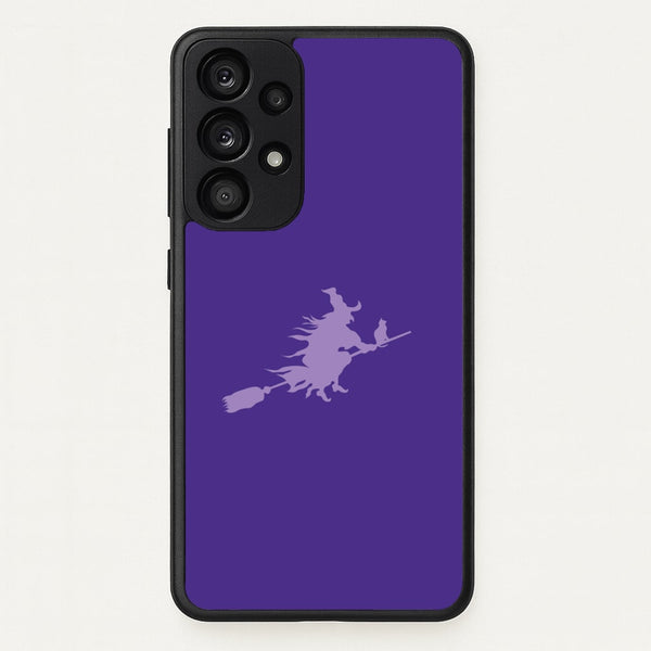 Witch And Cat - Halloween - Halloween Phone Case for Galaxy A53