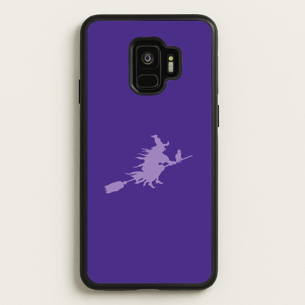 Witch And Cat - Halloween - Halloween Phone Case for Galaxy S9